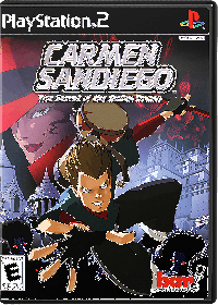 Carmen Sandiego The Secret of the Stolen Drums PAL Playstation 2 PAL box art
